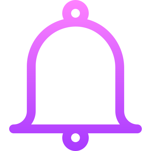 dzwonek Basic Gradient Lineal color ikona