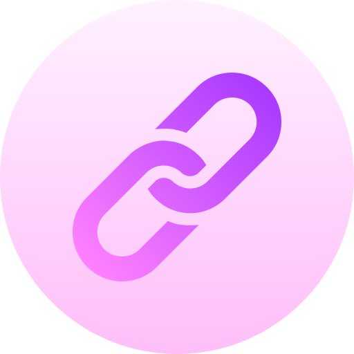 Link Basic Gradient Circular icon