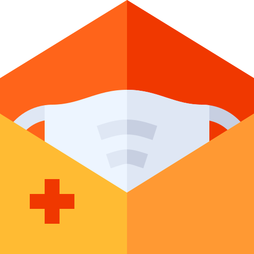 Medical mask Basic Straight Flat icon