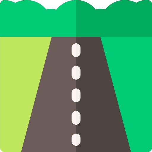 Road Basic Rounded Flat icon