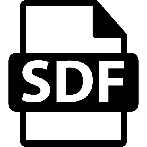simbolo del formato file sdf  icona