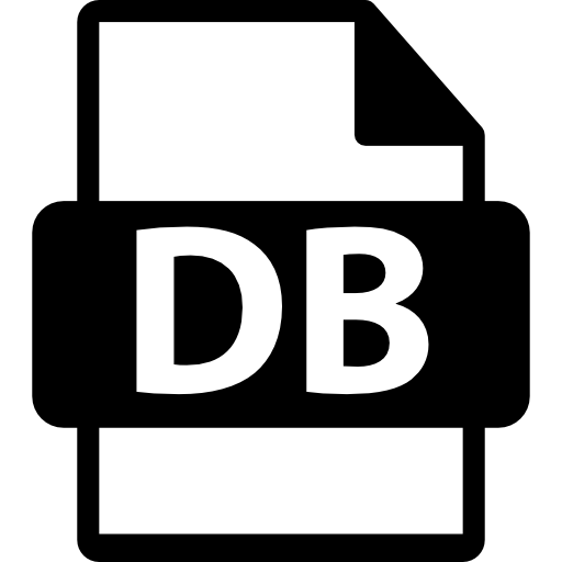 simbolo del formato file db  icona