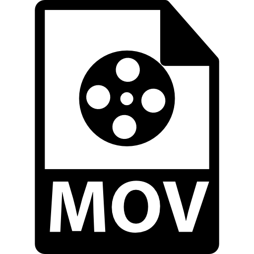 símbolo de formato de arquivo mov  Ícone
