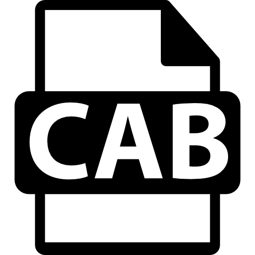 símbolo de formato de arquivo cab  Ícone