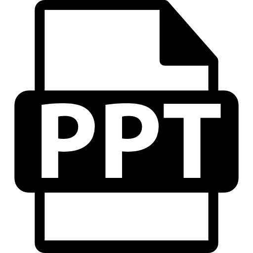 símbolo de formato de archivo de presentación empresarial ppt  icono