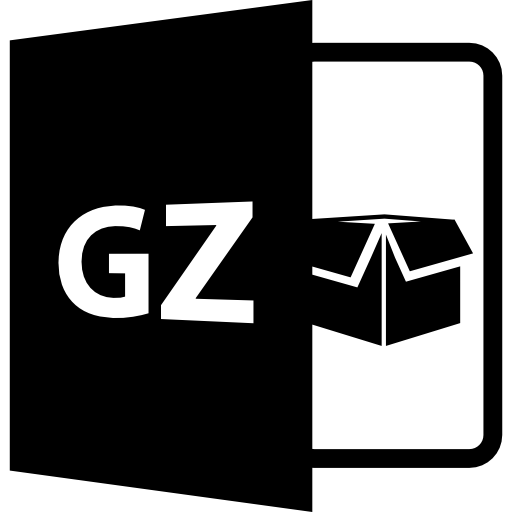 símbolo de formato de archivo gz  icono