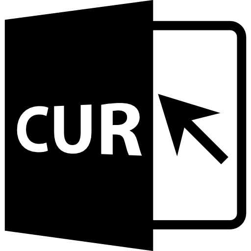 Cur file format symbol  icon