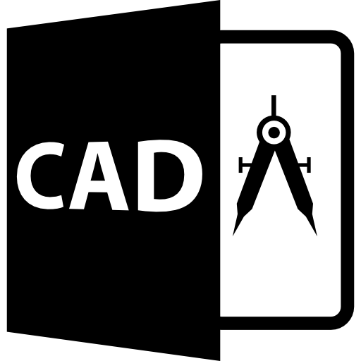 símbolo de formato de archivo cad  icono