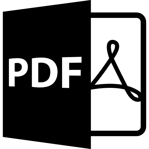 símbolo de formato de archivo pdf  icono