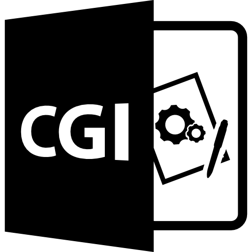 Cgi file format symbol  icon
