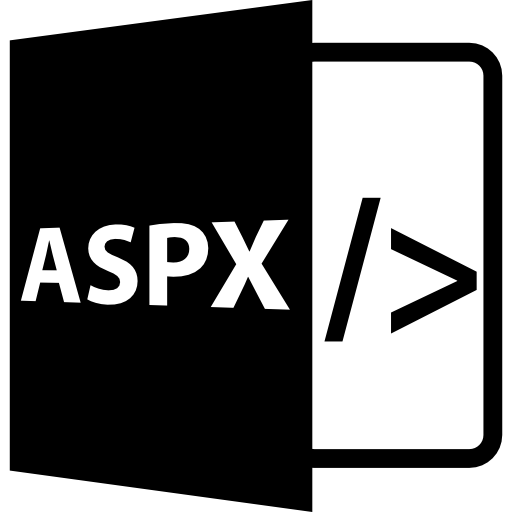 Aspx file format symbol  icon