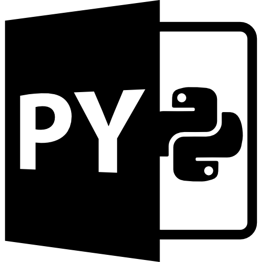 símbolo de formato de archivo py  icono