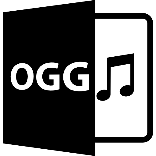 símbolo de formato de archivo de audio ogg  icono