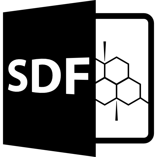 símbolo de formato de archivo sdf  icono