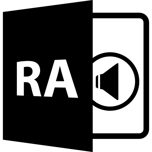Ra file format symbol  icon