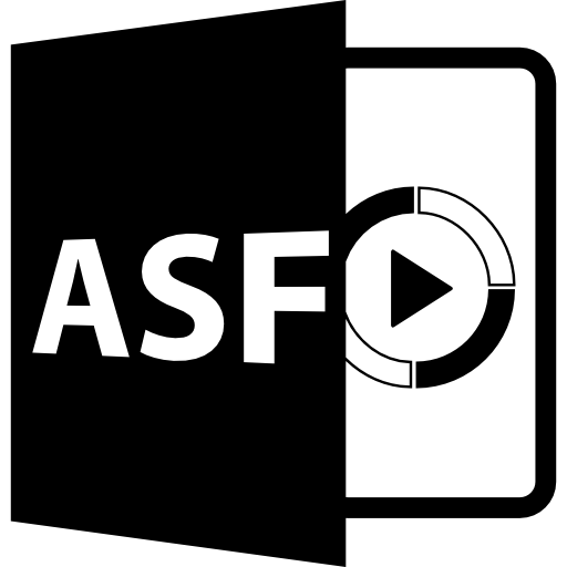 Asf file format symbol  icon
