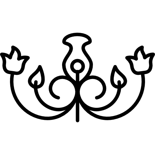 desenho simétrico floral  Ícone