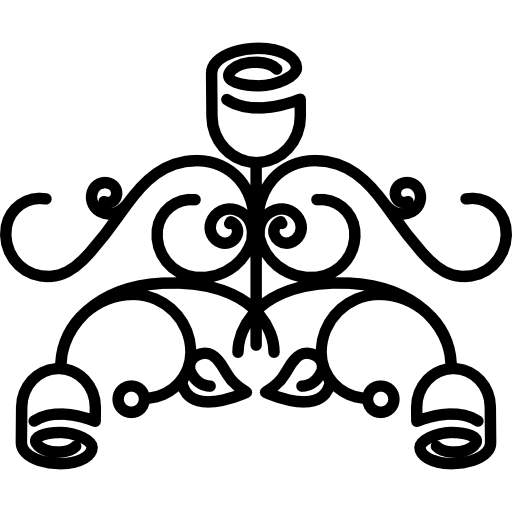 kwiatowy złożony symetryczny wzór  ikona