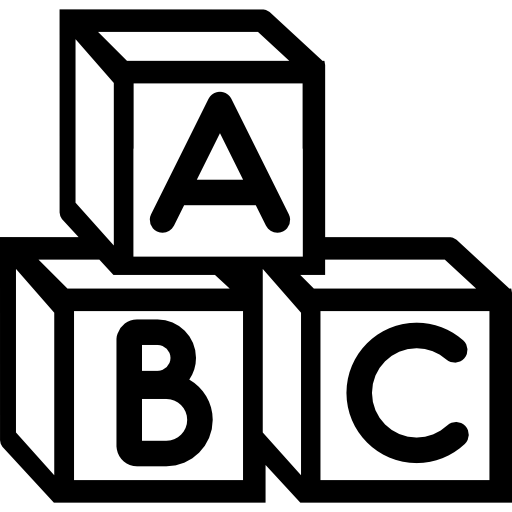 Детские кубики abc  иконка