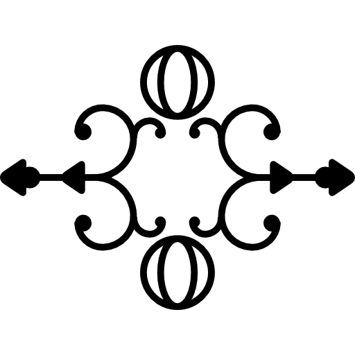 disegno floreale di forme simmetriche  icona
