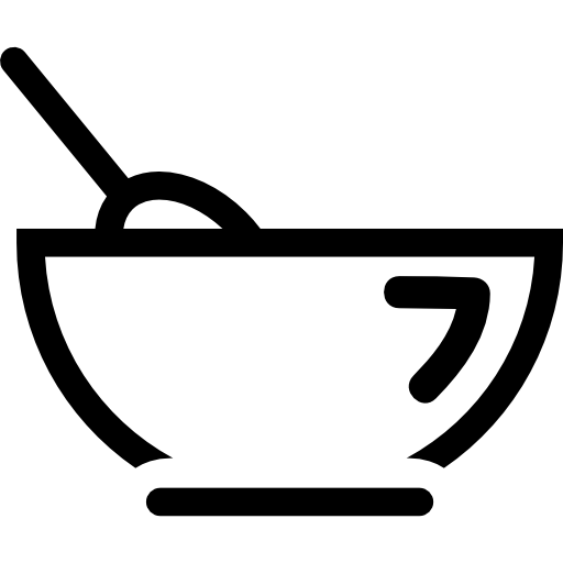 Cup with a spoon inside  icon