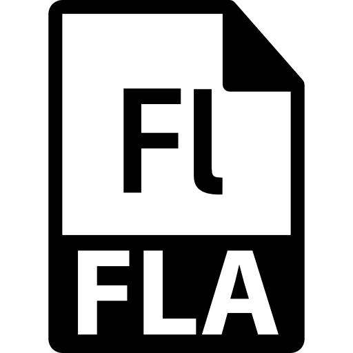 variante de formato de archivo fla  icono