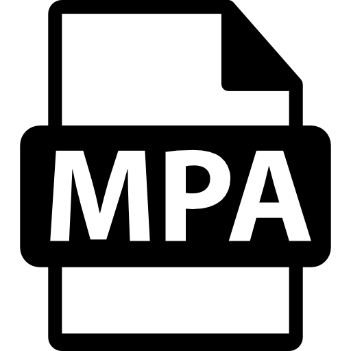 variante do formato de arquivo mpa  Ícone