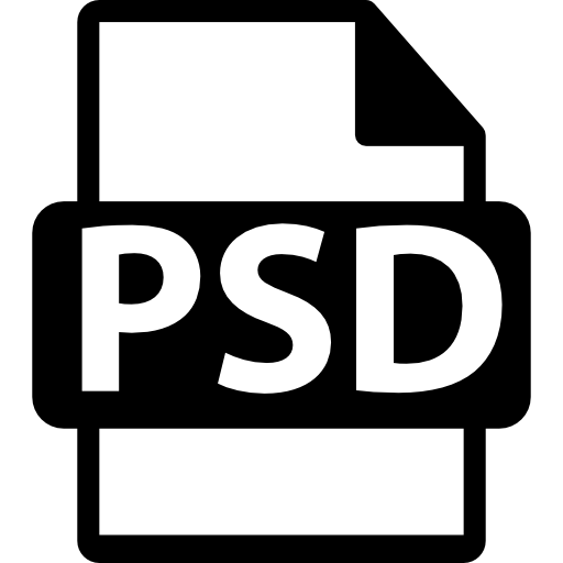 Photoshop file format  icon