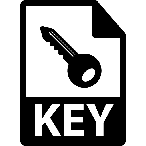 variante do formato de arquivo key  Ícone