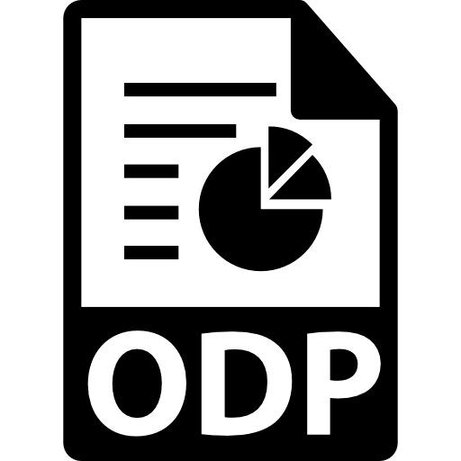 simbolo del formato file odp  icona