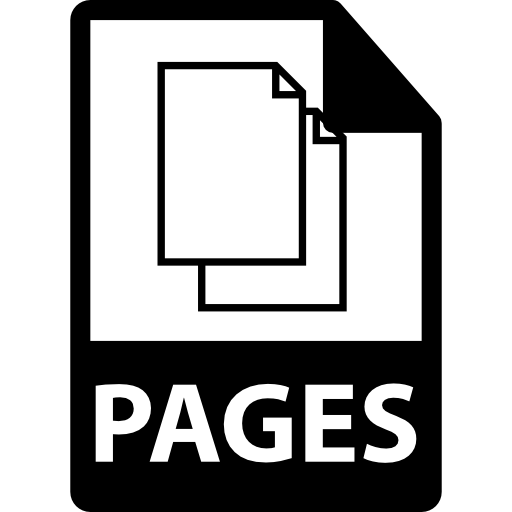 pagina's bestandsformaat symbool  icoon