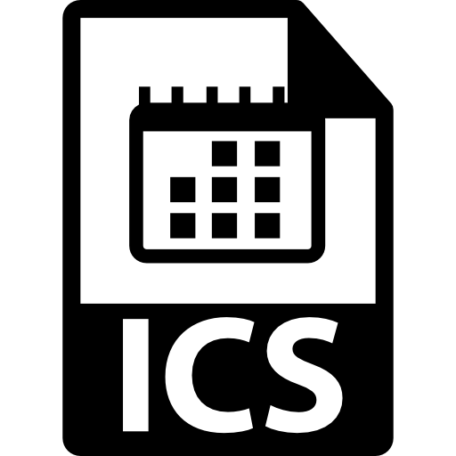 ics 파일 형식 기호  icon