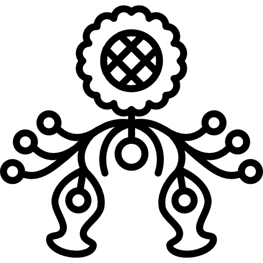 줄기와 꽃 봉오리가있는 꽃 변형  icon