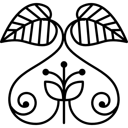 カールした葉のデザイン  icon