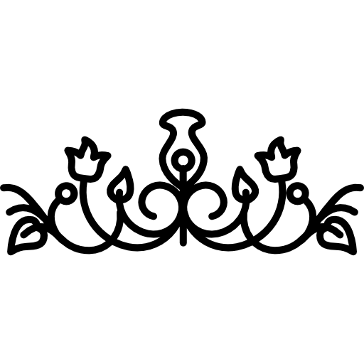 Flower bells with vines design  icon
