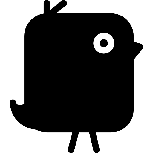 Chick silhouette side view  icon