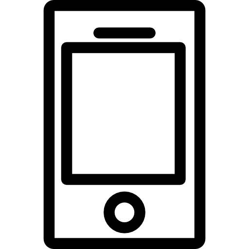 Cellphone or tablet outline  icon