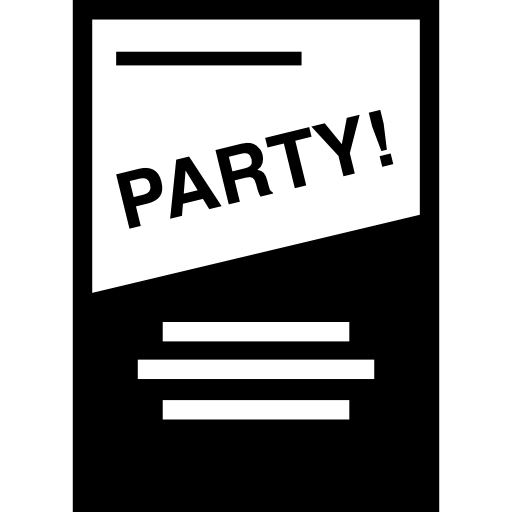 Флаер вечеринки  иконка