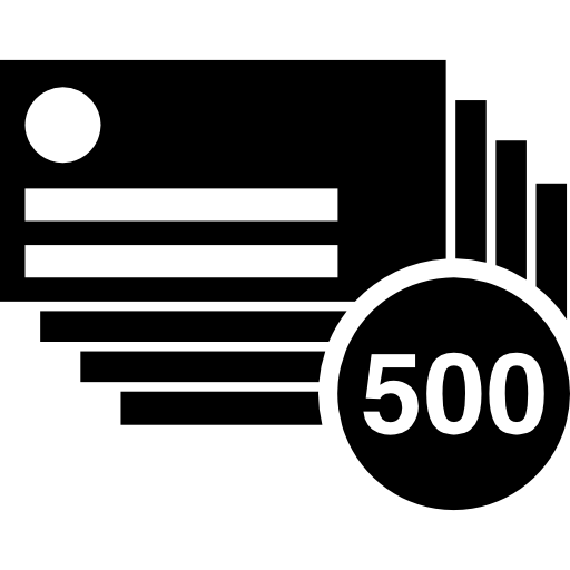 500 exemplaires de cartes de visite  Icône