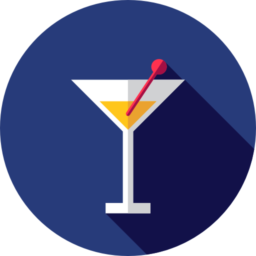 cocktail Flat Circular Flat icon