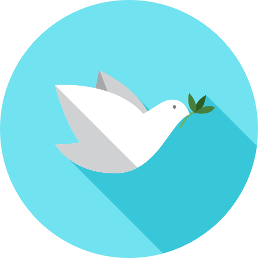 Dove Flat Circular Flat icon