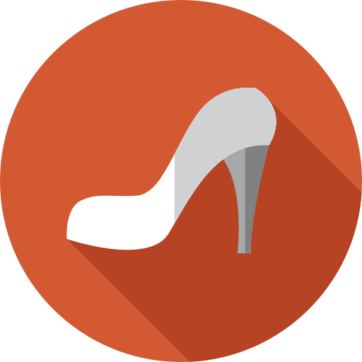 high heel Flat Circular Flat icon