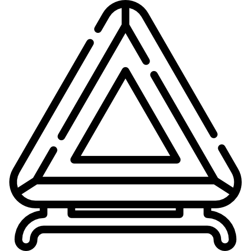 Reflective triangle Special Lineal icon