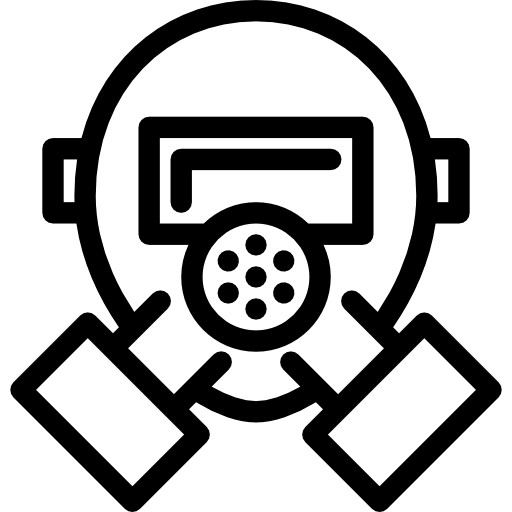ガスマスク Coloring Lineal icon