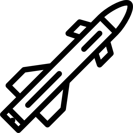 ロケット Coloring Lineal icon