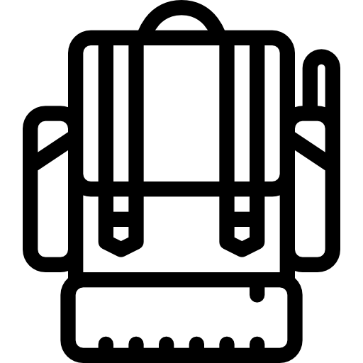 rucksack Coloring Lineal icon