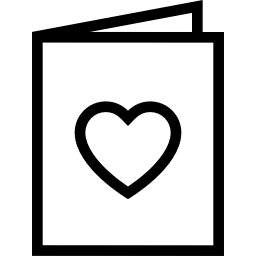 Love letter Coloring Lineal icon