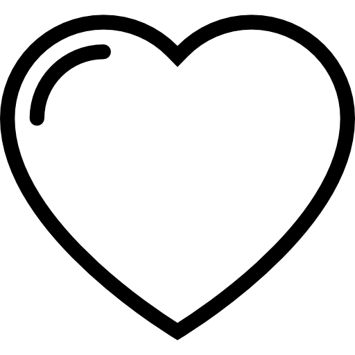 Heart Coloring Lineal icon