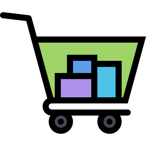 Shopping cart Coloring Color icon