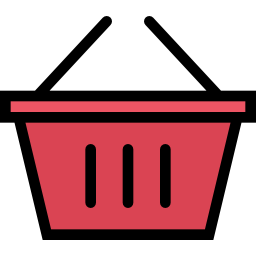 Shopping basket Coloring Color icon